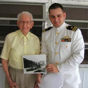 Mr. Ernest Pusey, at age 109 with Mr. Kinsky (R)