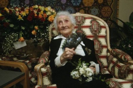 Jeanne Calment on her 120th birthday