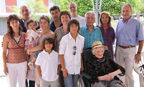 Lucia Damiano, 110, and Family