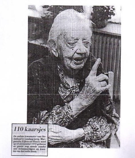Margaretha Eijken, 110