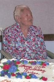 Mrs. Marion Higgins, age 110