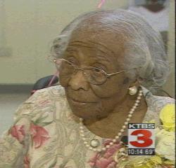 Mrs. Mississippi Wynn at age 110 