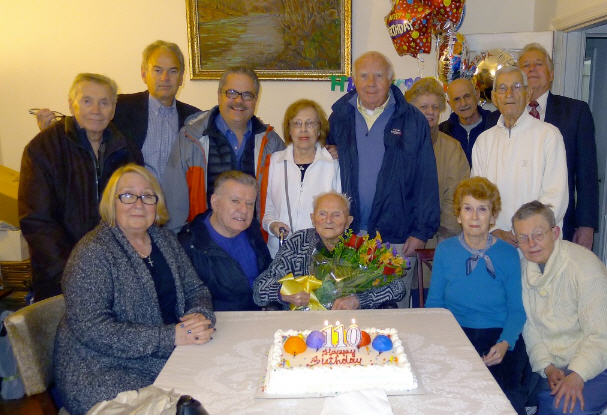 Carl Berner, 110, and family