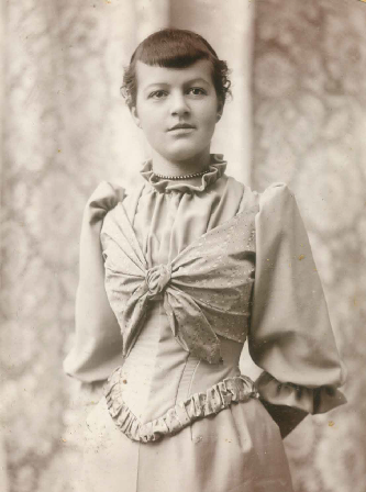 Carrie Cook, as a young woman