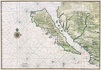 Historical False California Map