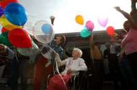 Edna Parker at her 113th Birthday Party