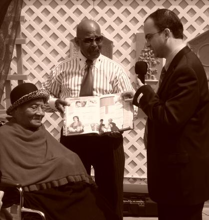 Gertrude Baines 114th Birthday Party with Robert Young