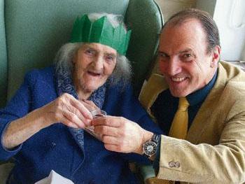 Grace Jones, 110, and Simon Hughes MP