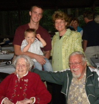 Helen Wheat and family 2010