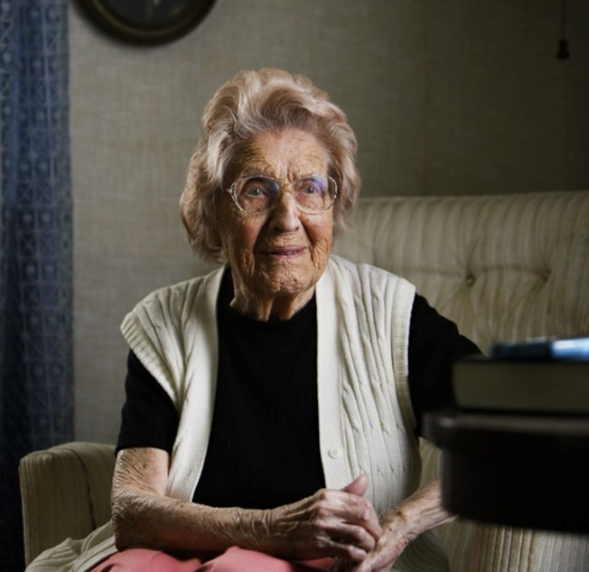 Irene Dunham, 109