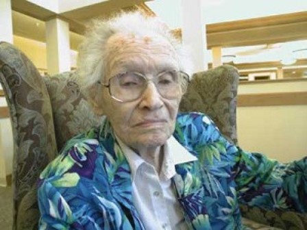Irene Huddle, 110