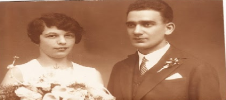Ilse Weiszfeld, on her wedding day