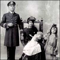 Maria Capovilla, with her husband and children