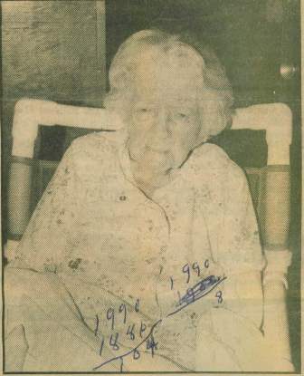 Mary Strother, 104
