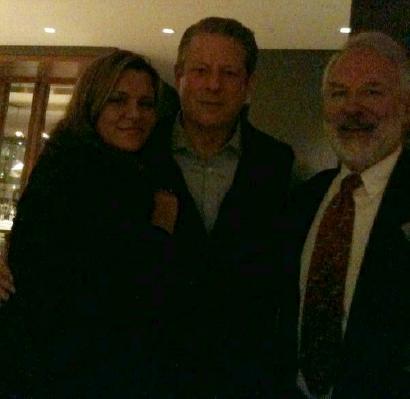 Natalie and Stephen Coles with Al Gore