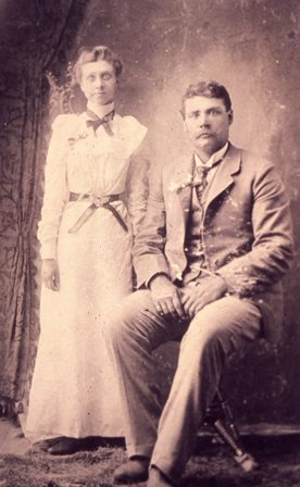 Nina Rust, with her husband