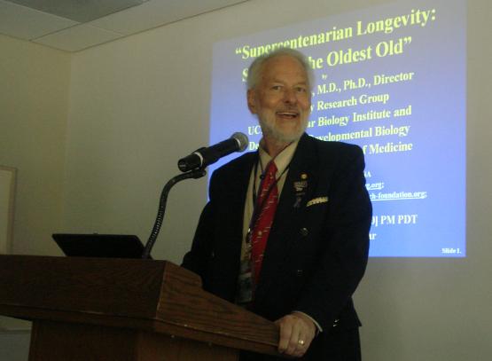 Prof. L. Stephen Coles, M.D., Ph.D. at a Local Synagogue