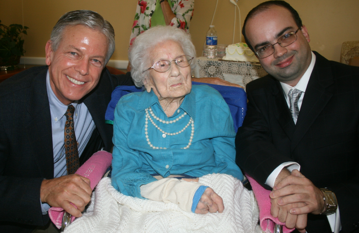 Dr. Stephen Franklin, Besse Cooper, and Robert Young