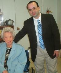Susie Gibson, age 114 with Robert Young