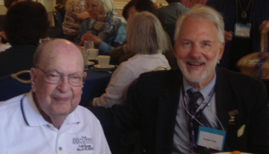 Dr. Coles with Sherman, 102 yo