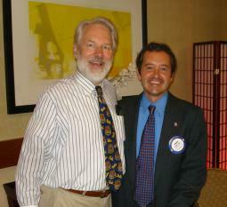 Dr. Coles and Edgar Saenz